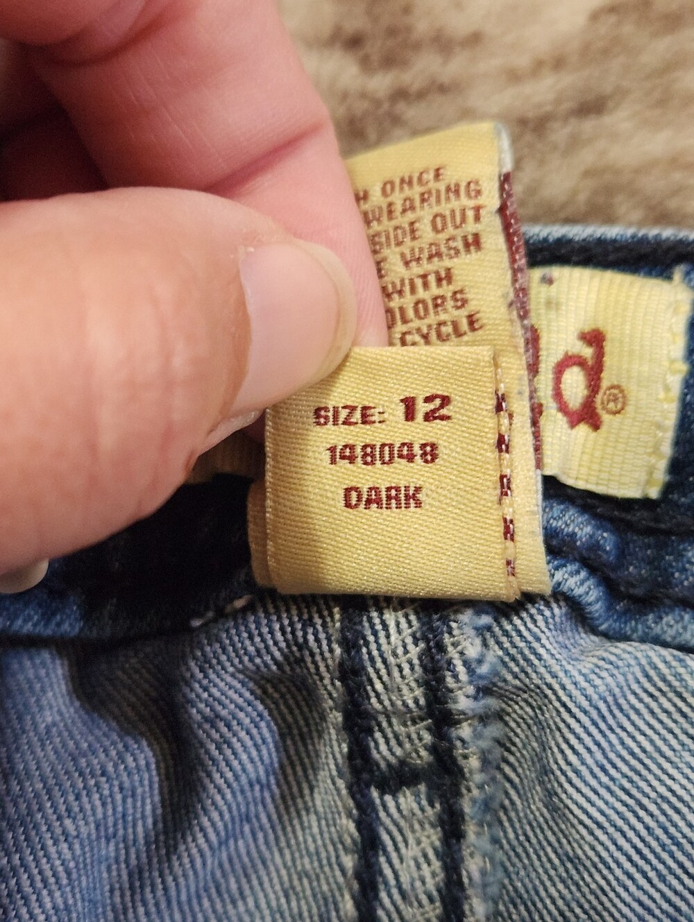 Vintage Y2K Mudd Bling Rhinestone Flap Pocket Denim Capri Crop Jeans Size 12 - Picture 9 of 10